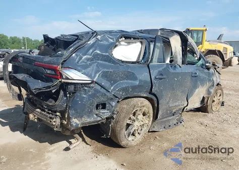 2024 Toyota Grand Highlander Limited из США, поврежденный, VIN 5TDAAAB52RS069010